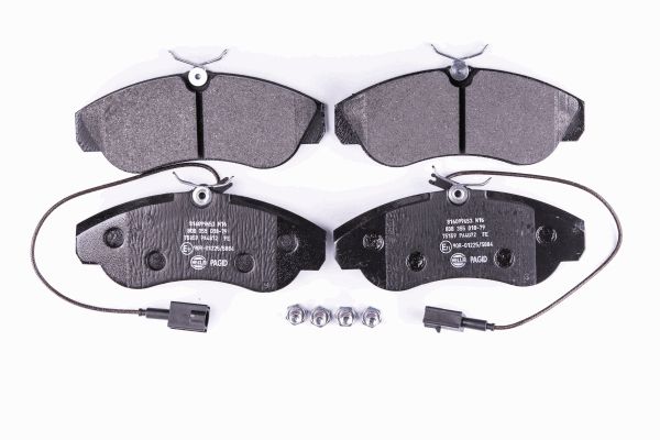 Jeu de 4 plaquettes de frein | HELLA PAGID