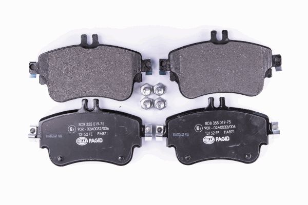 Jeu de 4 plaquettes de frein | HELLA PAGID