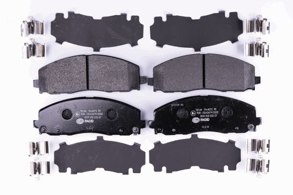 Jeu de 4 plaquettes de frein | HELLA PAGID