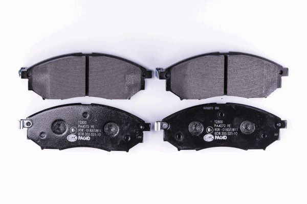 Jeu de 4 plaquettes de frein | HELLA PAGID