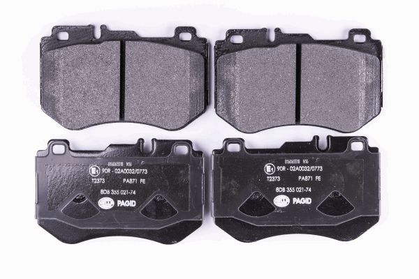 Jeu de 4 plaquettes de frein | HELLA PAGID