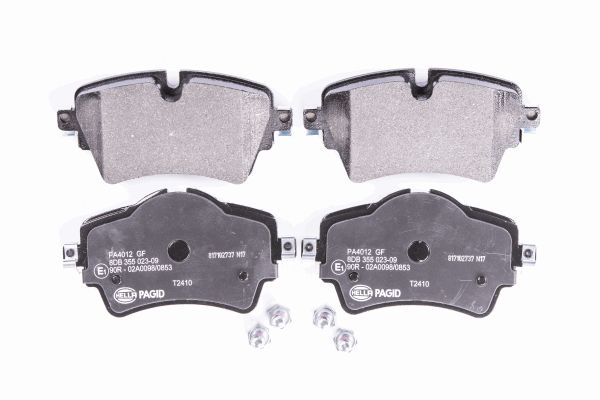 Jeu de 4 plaquettes de frein | HELLA PAGID