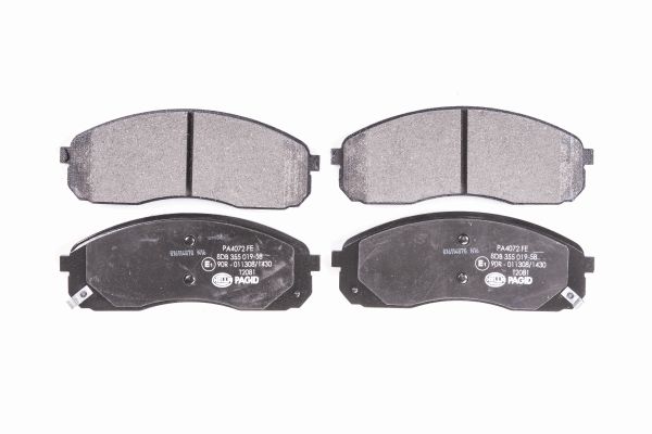 Jeu de 4 plaquettes de frein | HELLA PAGID