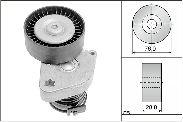 Tendeur, courroie trapézoïdale à nervures | INA