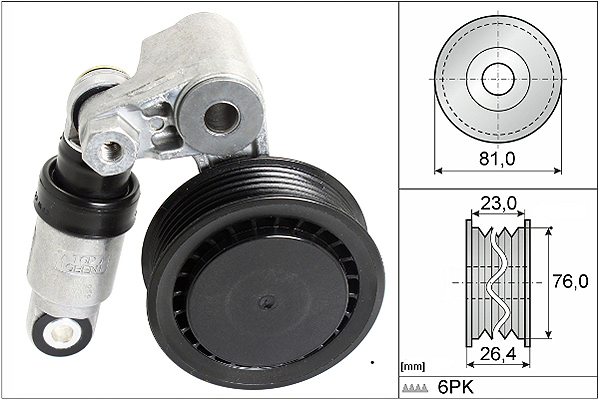 Tendeur, courroie trapézoïdale à nervures | INA