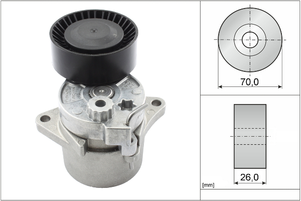 Tendeur, courroie trapézoïdale à nervures | INA