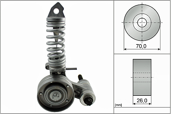 Tendeur, courroie trapézoïdale à nervures | INA