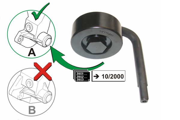 Poulie-tendeur, courroie trapézoïdale à nervures | INA