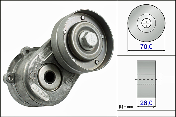 Tendeur, courroie trapézoïdale à nervures | INA