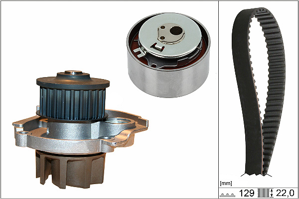 Pompe à eau + kit de courroie de distribution | INA