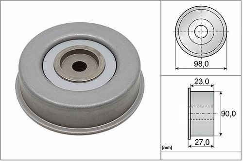 Image du produit pour Poulie renvoi/transmission, courroie trapézoïdale à nervures