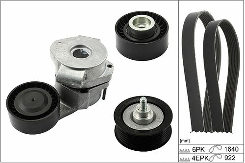 Image du produit pour Jeu de courroies trapézoïdales à nervures