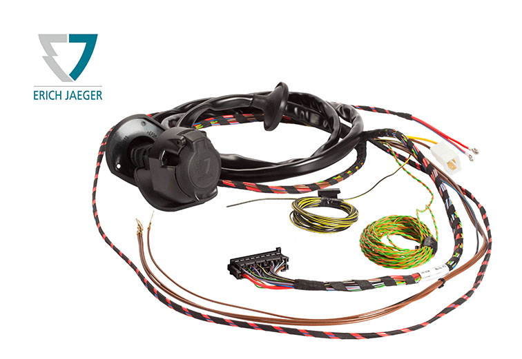 Kit électrique, dispositif d'attelage 13P/12V Universal wire harness, 12 V ERICH JAEGER