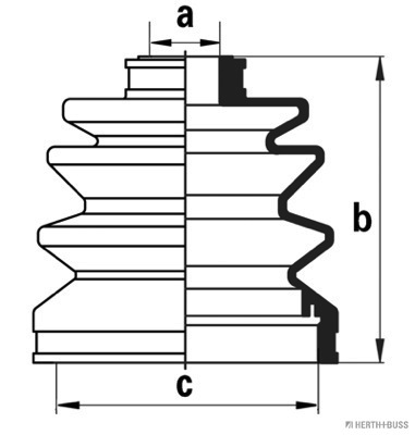Jeu de joints-soufflets, arbre de commande | HERTH+BUSS JAKOPARTS
