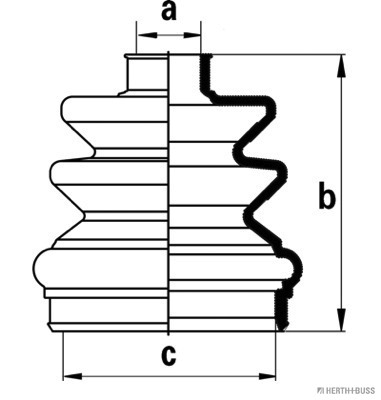 Jeu de joints-soufflets, arbre de commande | HERTH+BUSS JAKOPARTS