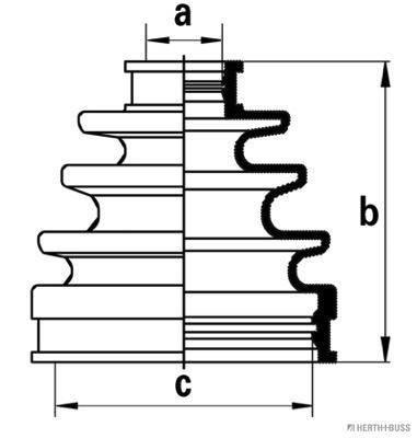 Jeu de joints-soufflets, arbre de commande | HERTH+BUSS JAKOPARTS