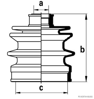 Jeu de joints-soufflets, arbre de commande | HERTH+BUSS JAKOPARTS