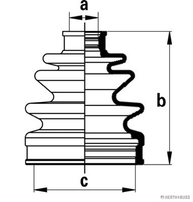 Jeu de joints-soufflets, arbre de commande | HERTH+BUSS JAKOPARTS