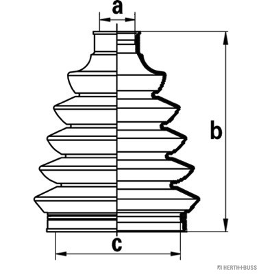 Jeu de joints-soufflets, arbre de commande | HERTH+BUSS JAKOPARTS