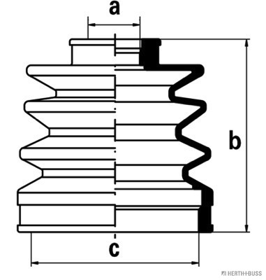 Jeu de joints-soufflets, arbre de commande | HERTH+BUSS JAKOPARTS