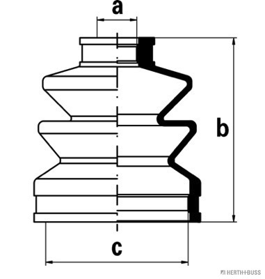 Jeu de joints-soufflets, arbre de commande | HERTH+BUSS JAKOPARTS