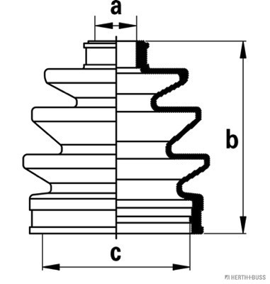 Jeu de joints-soufflets, arbre de commande | HERTH+BUSS JAKOPARTS