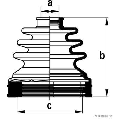Jeu de joints-soufflets, arbre de commande | HERTH+BUSS JAKOPARTS