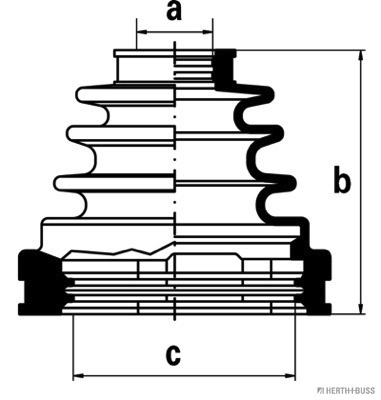 Jeu de joints-soufflets, arbre de commande | HERTH+BUSS JAKOPARTS