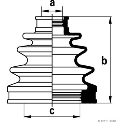 Jeu de joints-soufflets, arbre de commande | HERTH+BUSS JAKOPARTS