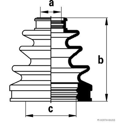 Jeu de joints-soufflets, arbre de commande | HERTH+BUSS JAKOPARTS