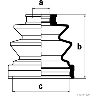 Jeu de joints-soufflets, arbre de commande | HERTH+BUSS JAKOPARTS