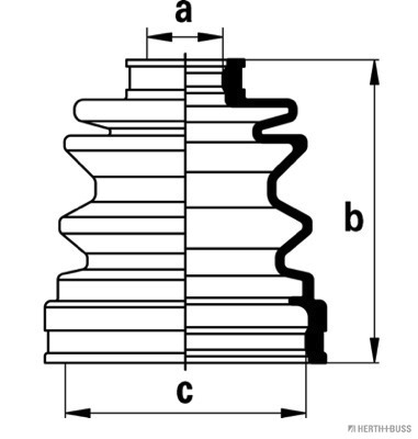 Jeu de joints-soufflets, arbre de commande | HERTH+BUSS JAKOPARTS