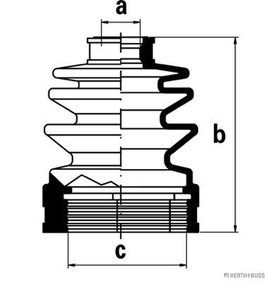 Jeu de joints-soufflets, arbre de commande | HERTH+BUSS JAKOPARTS