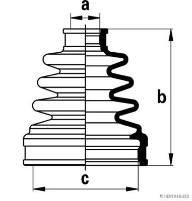 Jeu de joints-soufflets, arbre de commande | HERTH+BUSS JAKOPARTS