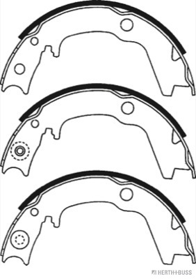 Jeu de mâchoires de frein | HERTH+BUSS JAKOPARTS