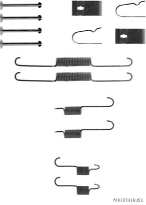 Kit d'accessoires, mâchoire de frein | HERTH+BUSS JAKOPARTS