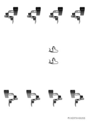 Kit d'accessoires, plaquette de frein à disque | HERTH+BUSS JAKOPARTS