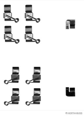 Kit d'accessoires, plaquette de frein à disque | HERTH+BUSS JAKOPARTS