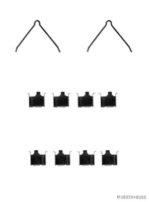 Kit d'accessoires, plaquette de frein à disque | HERTH+BUSS JAKOPARTS