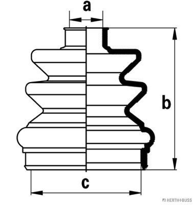 Jeu de joints-soufflets, arbre de commande | HERTH+BUSS JAKOPARTS