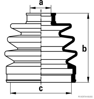 Jeu de joints-soufflets, arbre de commande | HERTH+BUSS JAKOPARTS