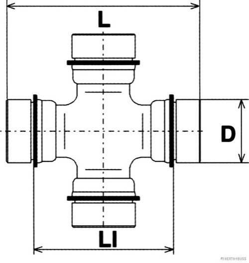 Image du produit pour Joint, arbre longitudinal