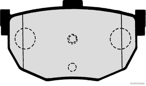 Image du produit pour Jeu de 4 plaquettes de frein