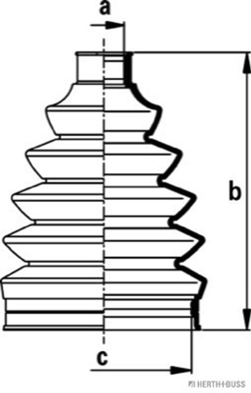Image du produit pour Jeu de joints-soufflets, arbre de commande