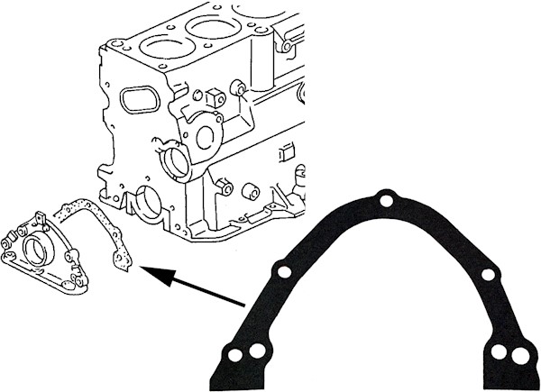 Joint, couverle de carter (carter de vilebrequin) JP GROUP | JP GROUP