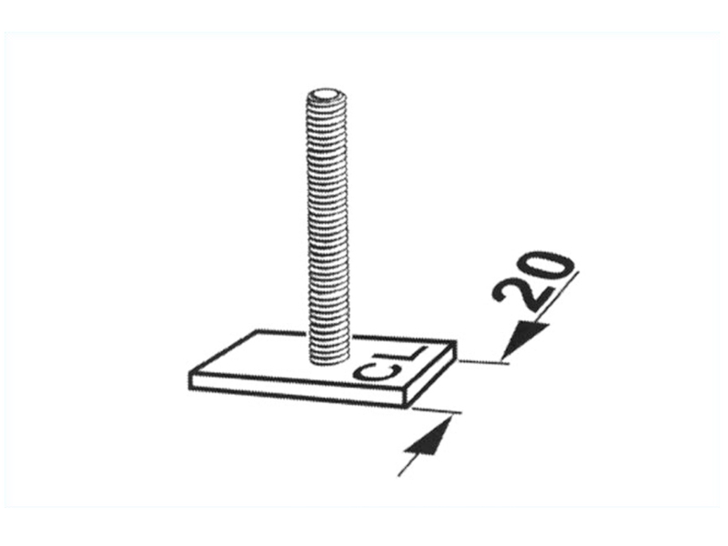 Galerie de toit Sliding-Adapter 20 mm groove guide (CSS) | KAMEI