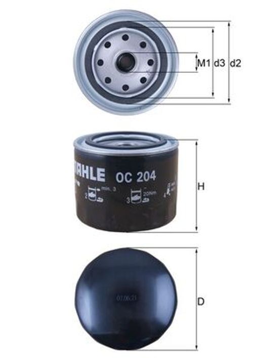 Image du produit pour Filtre à huile