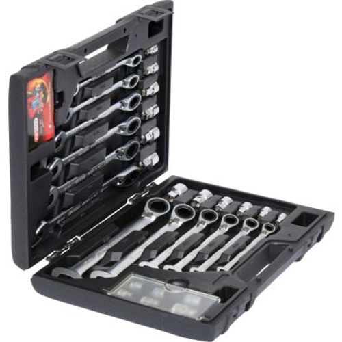 Image du produit pour Kit de clés à fourche et polygonale à cliquet