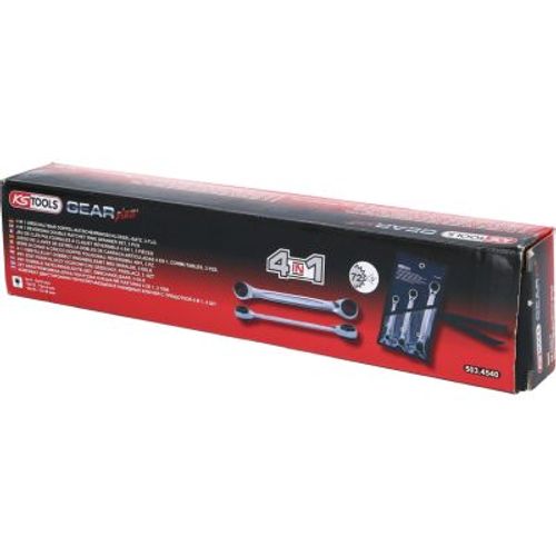Image du produit pour Kit de clés polygonales doubles à cliquets