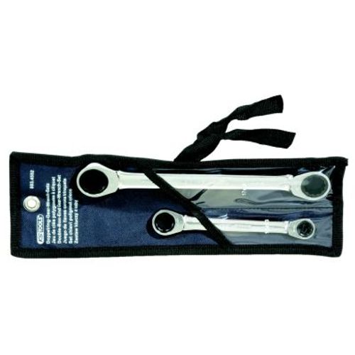 Image du produit pour Kit de clés polygonales doubles à cliquets